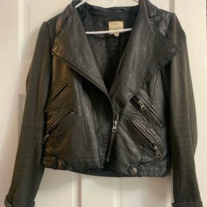 Silence + Noise Faux Leather Jacket
